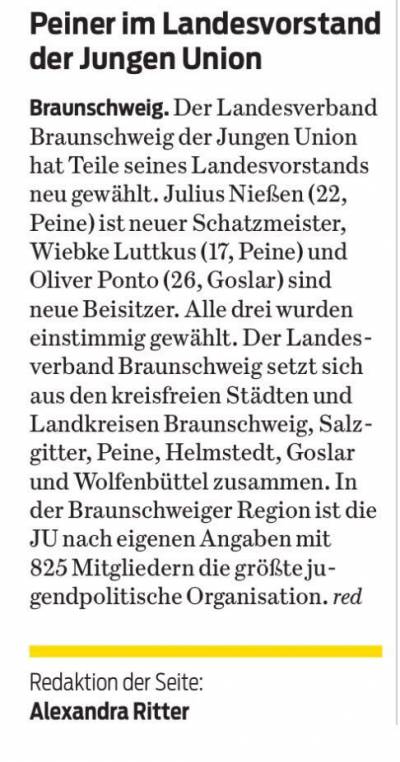 Braunschweiger Zeitung vom 10.05.2017